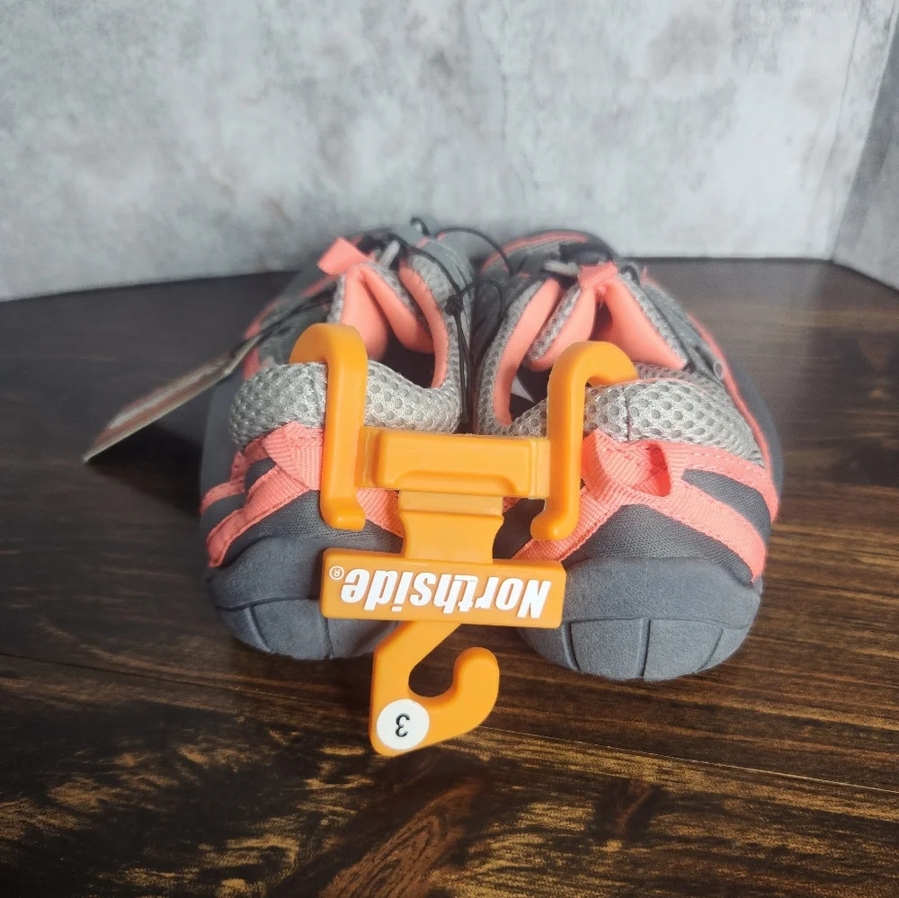 Northside | Gray & Pink Watershoes | Youth Size 3